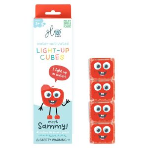 Glo Pals Light Up Cubes badspeelgoed Sammy rood