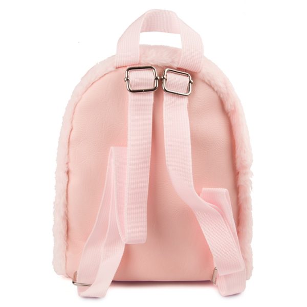The Bag Company rugtas mini kat roze achterkant