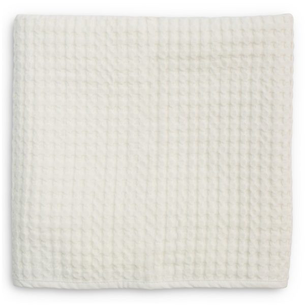 LU-LJ759 Lulujo Waffle blanket vanilla opgevouwen