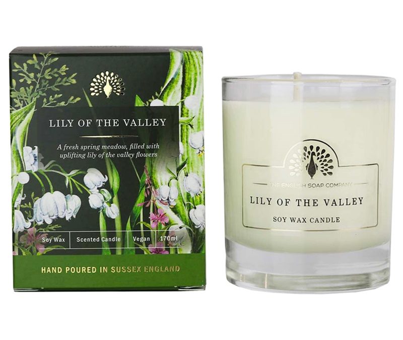 The English Soap Company geurkaars lily of the valley