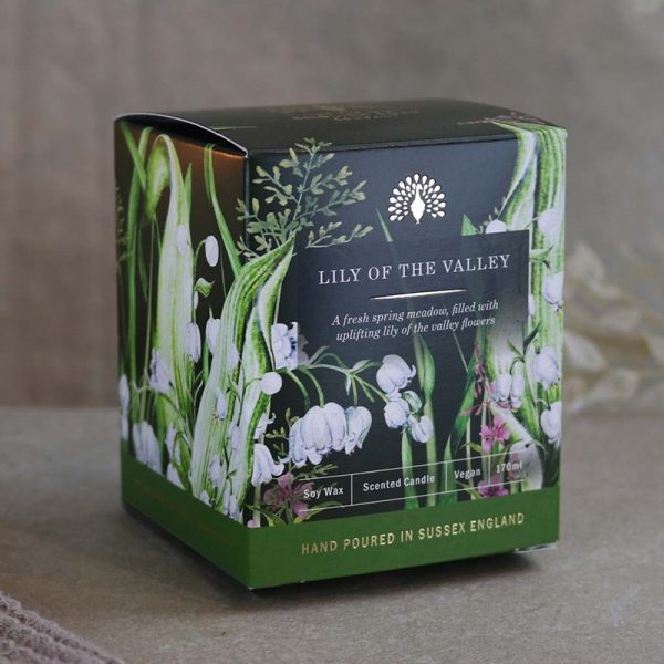 The English Soap Company geurkaars lily of the valley sfeerfoto