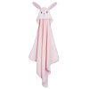 ZO-ZOO-1010 Zoocchini baby badcape Beatrice the Bunny badcape hangend