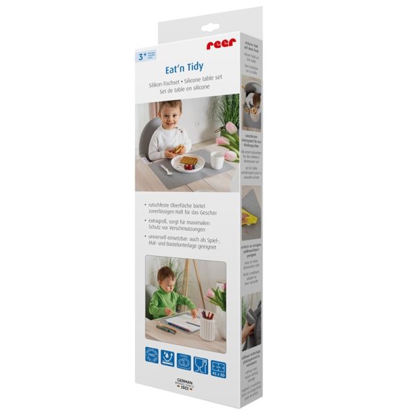 Reer eat'n tidy siliconen placemat mat in verpakking