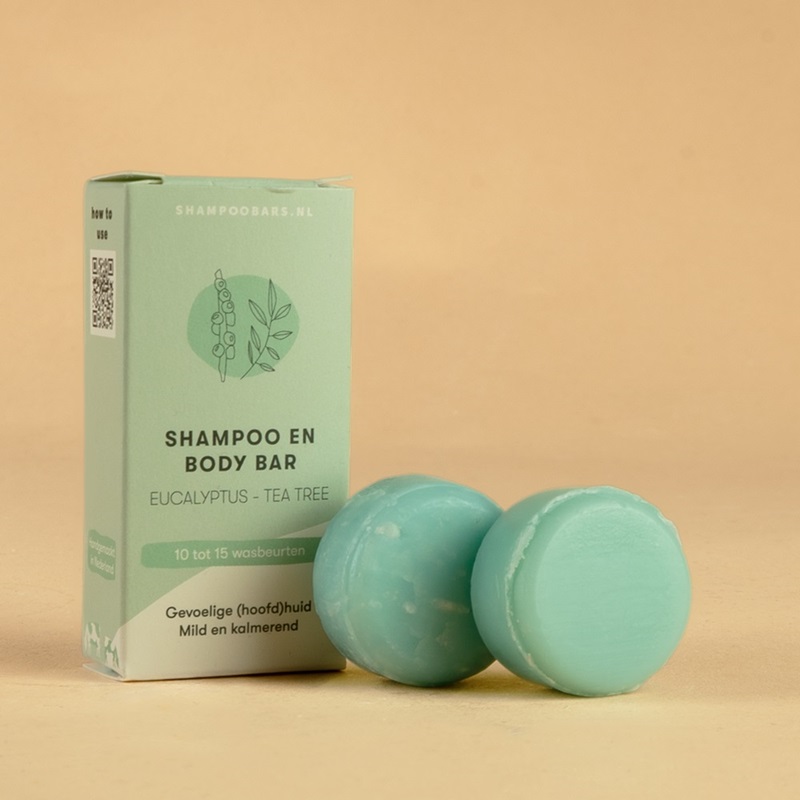 Shampoo Bars mini shampoo en body bar eucalyptus - tea tree