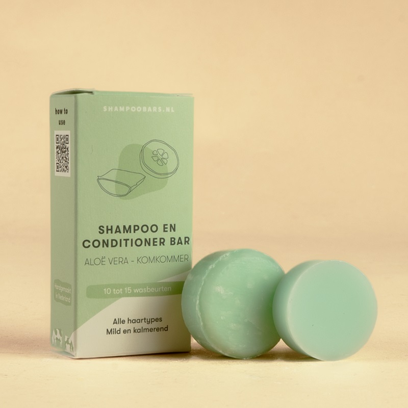 Shampoo Bars mini shampoo en conditioner bar aloe vera - komkommer