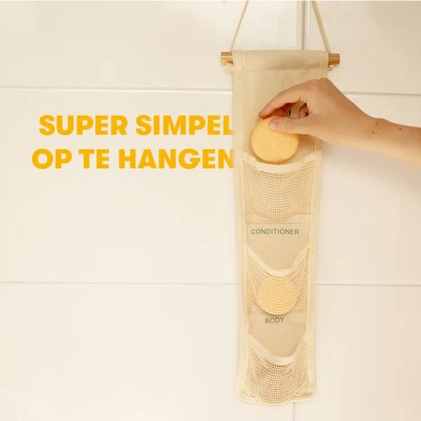 Shampoo Bars organizer super simpel op te hangen