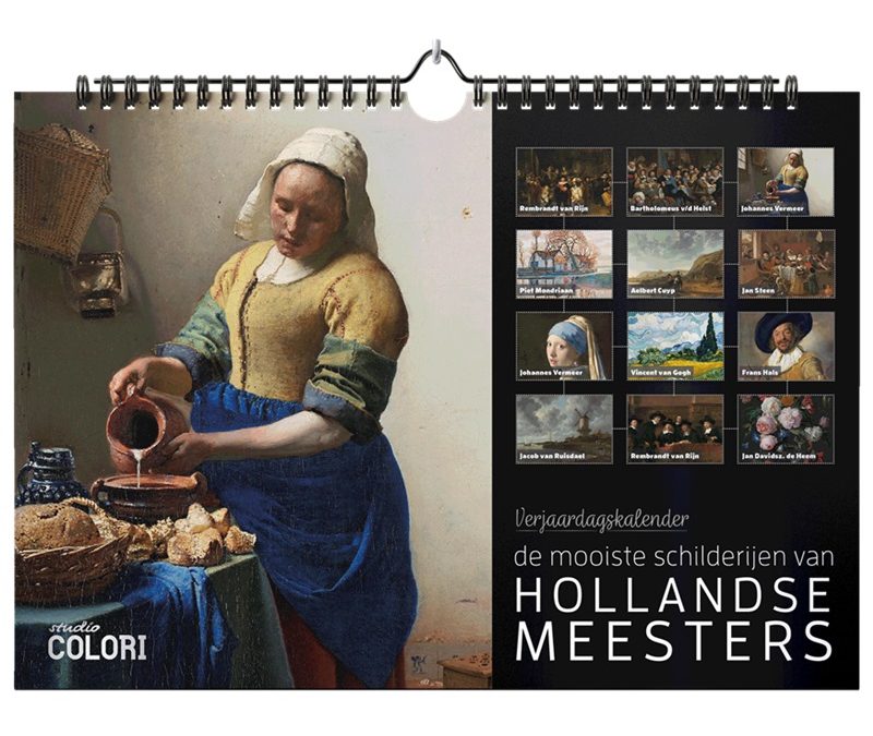 Studio Colori verjaardagskalender de mooiste schilderijen van Hollandse meesters