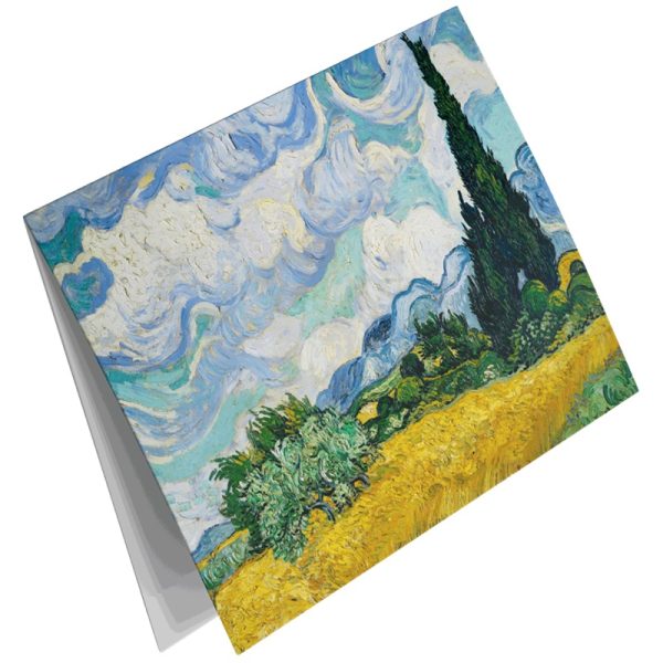 Studio Colori wenskaartenset van Gogh korenveld met cipressen