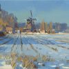 Verjaardagskalender Nederlandse landschappen molen in de zon