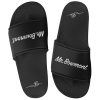 Mr. Bowmont badslippers uni zwart detailfoto