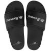 Mr. Bowmont badslippers uni zwart voorkant