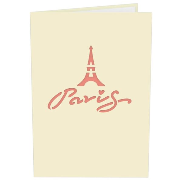 Papercrush pop-up kaart Eiffeltoren voorkant