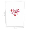 Papercrush pop-up kaart hartboom met tortelduiven afmeting