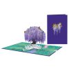 Papercrush pop-up kaart vlinderboom voorkant en binnenkant