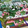 Studio Inktvis puzzel tuinkas met planten sfeerfoto met blauwe achtergrond