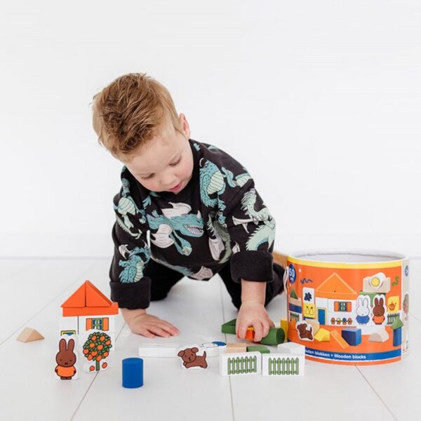 Bambolino Toys Nijntje houten blokkenton sfeerfoto blokken