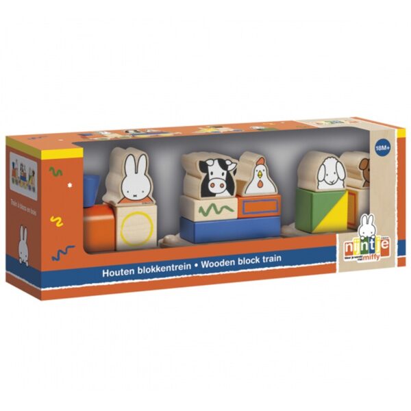 Bambolino Toys Nijntje houten blokkentrein verpakking