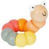 Small Foot houten motoriek speelgoed rups pastel oranje rood