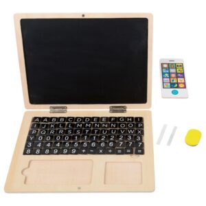 Small Foot houten laptop met magneetbord