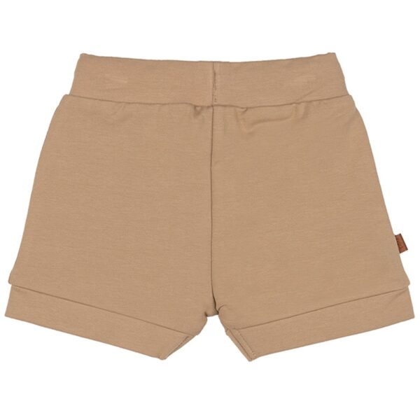 Frogs and Dogs korte broek sand and sun bruin achterkant