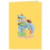 Papercrush pop-up kaart goede reis Europa voorkant