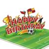 Papercrush pop-up kaart voetbal happy birthday