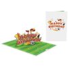 Papercrush pop-up kaart voetbal happy birthday voorkant en binnenkant