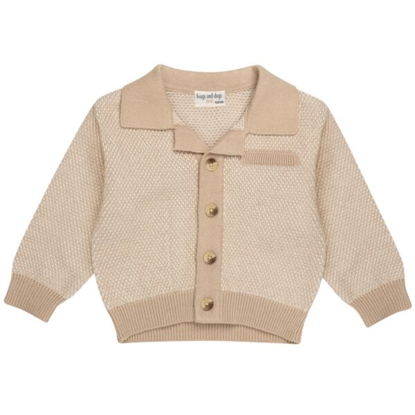 25020009 Frogs and Dogs vest met polokraag voorkant