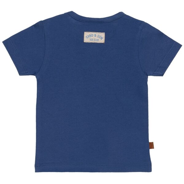 25024005 Frogs and Dogs t-shirt sand and sun blauw achterkant