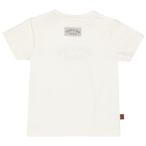 25024005 Frogs and Dogs t-shirt sand and sun wit achterkant