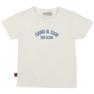 25024005 Frogs and Dogs t-shirt sand and sun wit voorkant