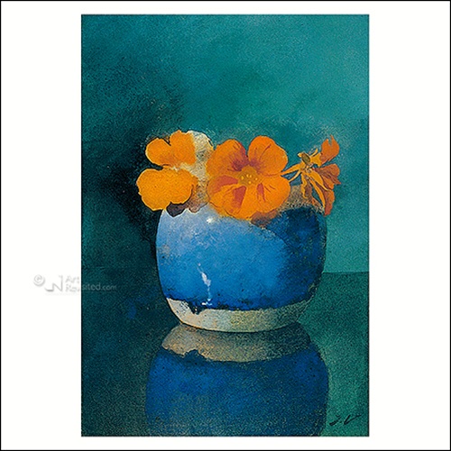 MK 005 Jan Voerman wenskaart gemberpot met oostindische kers