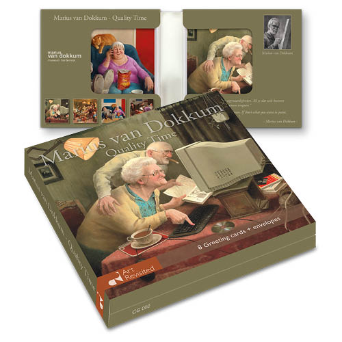 Marius van Dokkum wenskaartenset quality time verpakking