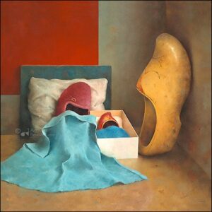 PM 571 Marius van Dokkum wenskaart warm nest