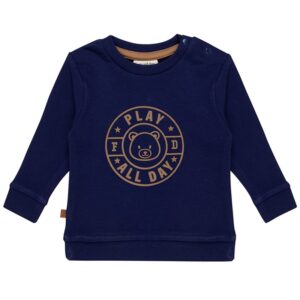 25092011 Frogs and Dogs sweater embleem blauw play all day voorkant