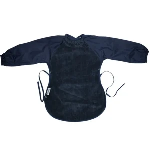 Silly Billyz slabbetje longsleeve messy eater navy