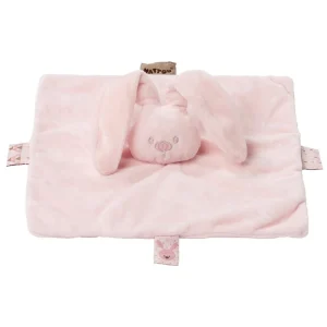 Nattou knuffeldoekje doudou konijn Lapidou roze