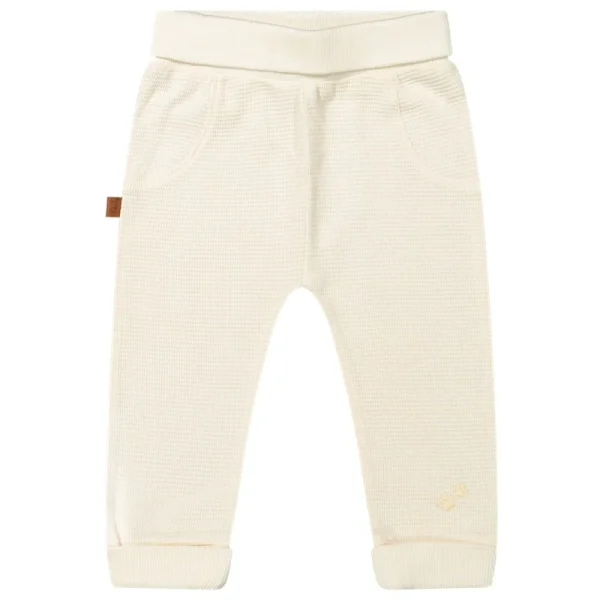 24037008 Frogs and Dogs lange broek waffle organic off white voorkant