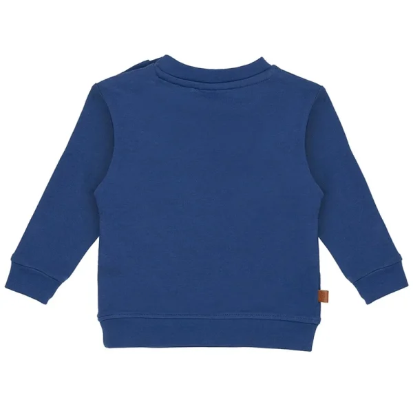 25025008 Frogs and Dogs sweater smile blauw achterkant