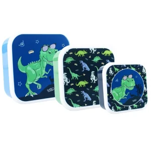428-00434 Prêt snackbox 3 in 1 dino fresh bites set van 3 voorkant