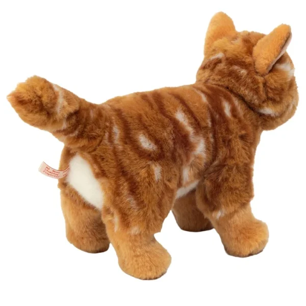 906827 Hermann Teddy Collection knuffel kat makreel staand achterkant