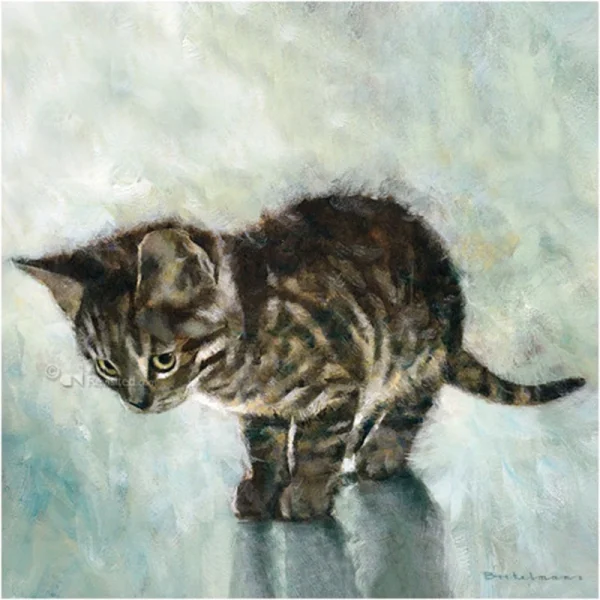 Art Revisited wenskaartenset kittens kitten staand