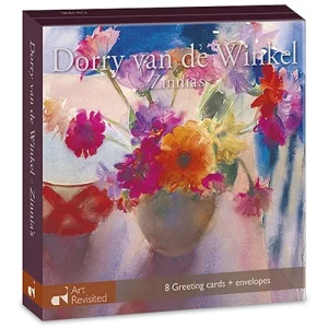 Dorry van de Winkel wenskaartenset zinnia's