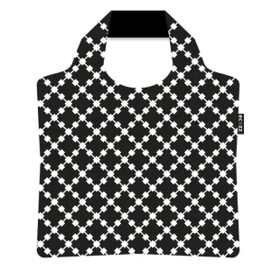 Ecozz - Opvouwbare ecoshopper - squares zwart