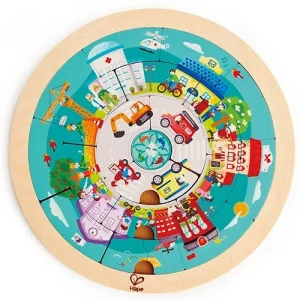 Hape puzzel met beroepenrotonde