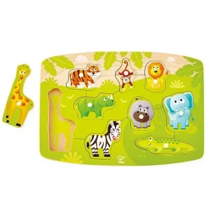 Hape knoppuzzel jungle dieren