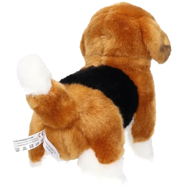 Hermann Teddy Collection knuffel Beagle staand 23 cm achterkant