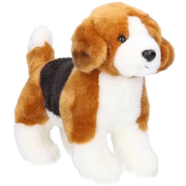 Hermann Teddy Collection knuffel Beagle staand 23 cm detail