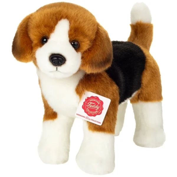 Hermann Teddy Collection knuffel Beagle staand 23 cm voorkant