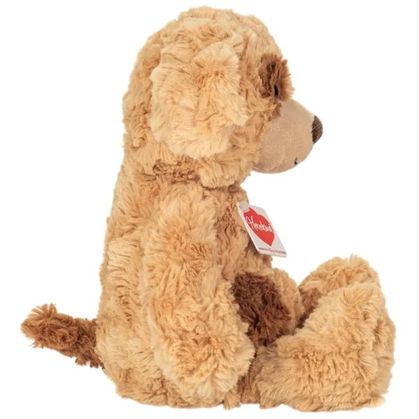 Hermann Teddy Collection knuffel hond Spotty bruin zijkant